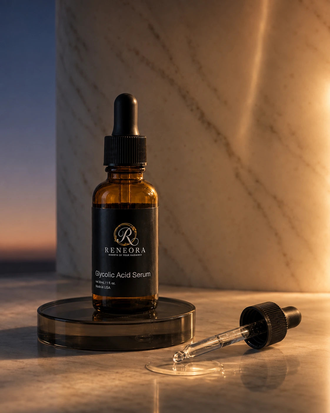 Reneora Glycolic Acid Serum evening treatment