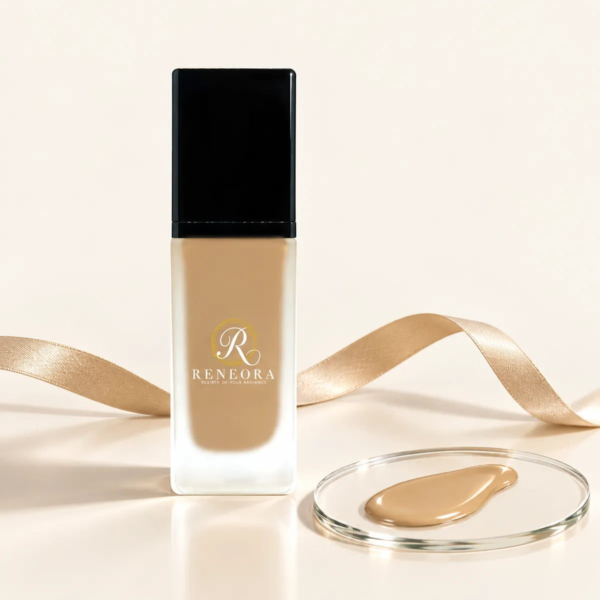 Foundation Spiced Honey FK112 product and liquid texture