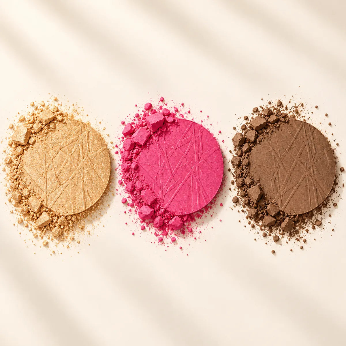 Pop PCP53 highlighter blush and contour powder textures